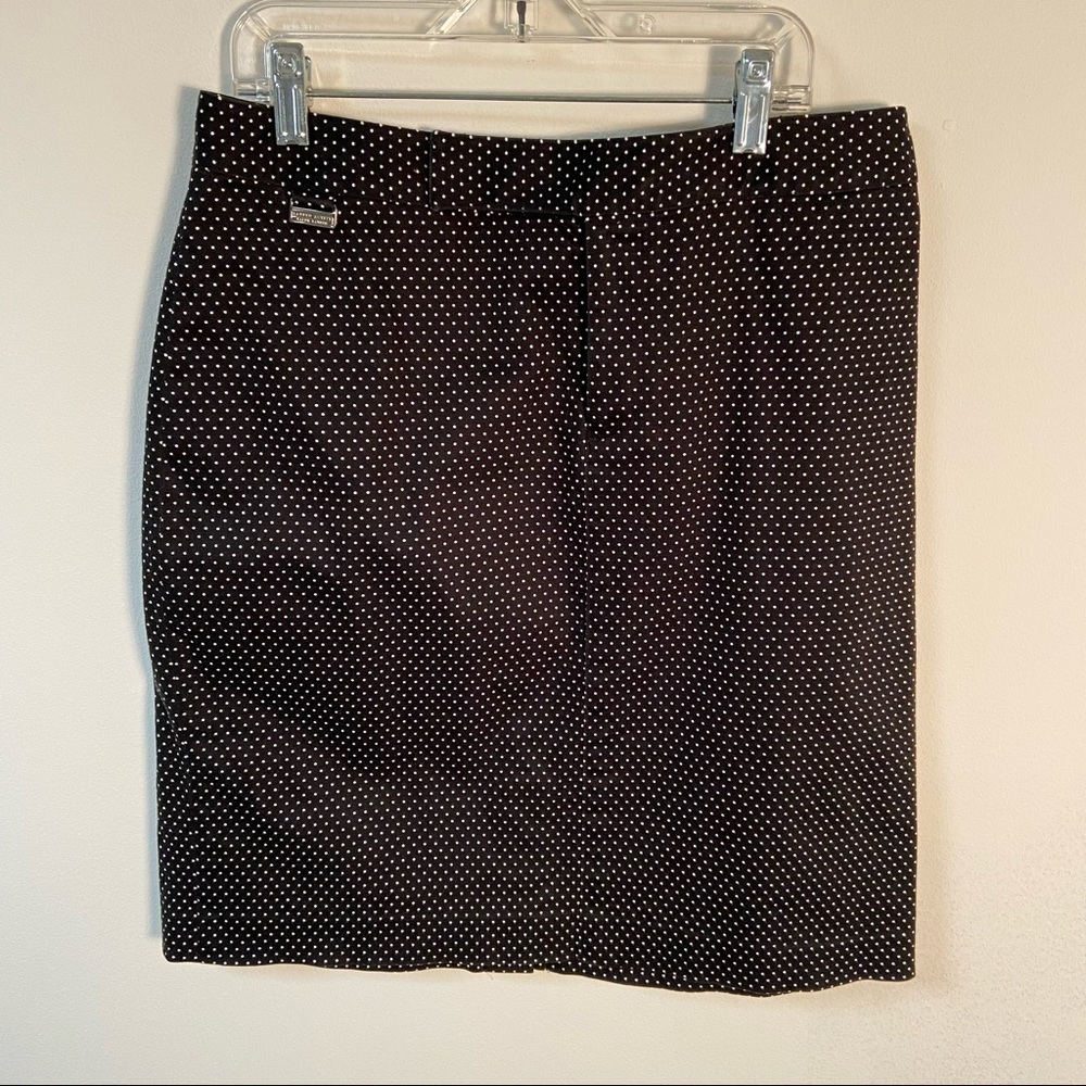 Lauren Ralph Lauren Pencil Short Skirt black/white polka dots Size 8